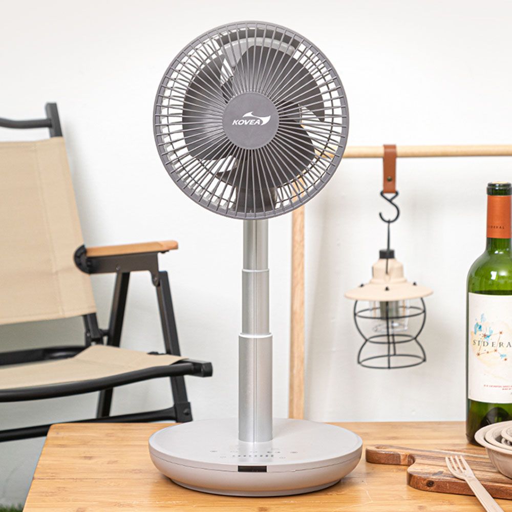 KOVEA Wireless BLDC Motor Air Circulator | 8-Speed | Timer & Natural Wind Mode | 6-Level Height Adjust | USB-C Charging | Smart Rotation